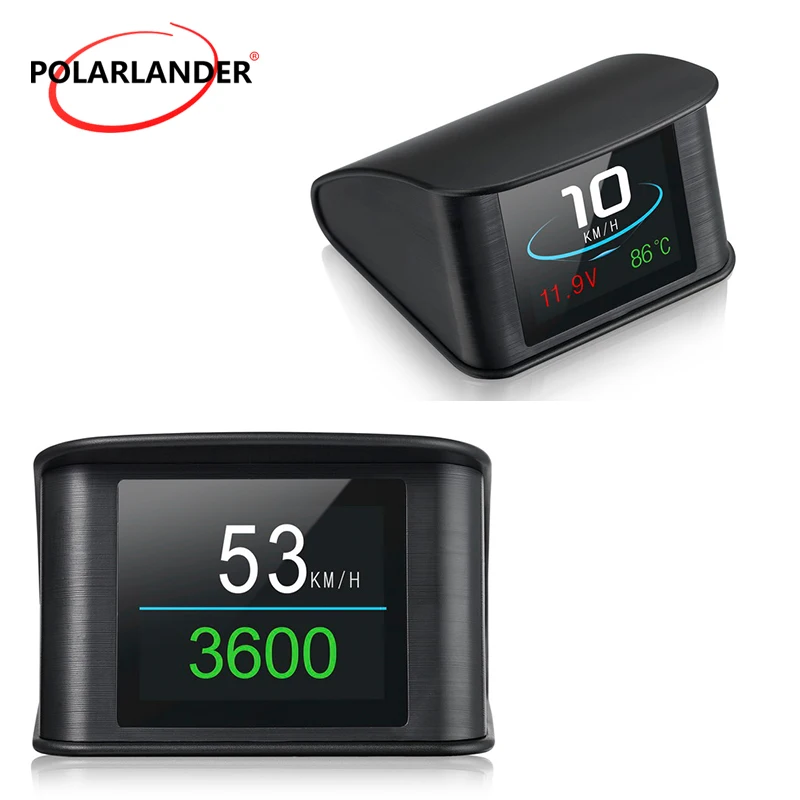Датчик температуры Диагностический OBD 2 HUD Дисплей Heads Up P10 2.2-дюймовый умный