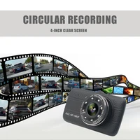 4 0 inch ips screen car dvr 1080p dual lens auto camera night vision dash cam with rear view camera camcorder dvrs accessories