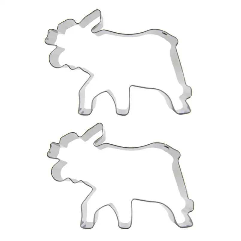 Bull shape 2 шт. формы для резки печенья инструменты выпечки украшения тортов мягкие