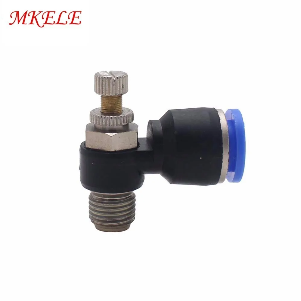 

Hot Sale SL12 Series Pneumatic Fittings Adjustable Pneumatic Connector External Thread 1 Pcs Package Free Shipping