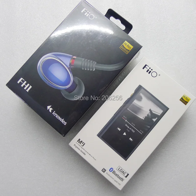 FiiO M9 + FH1 ear HIFI AK4490EN * 2 Сбалансированный wifi USB DAC DSD портативный аудио mp3 плеер