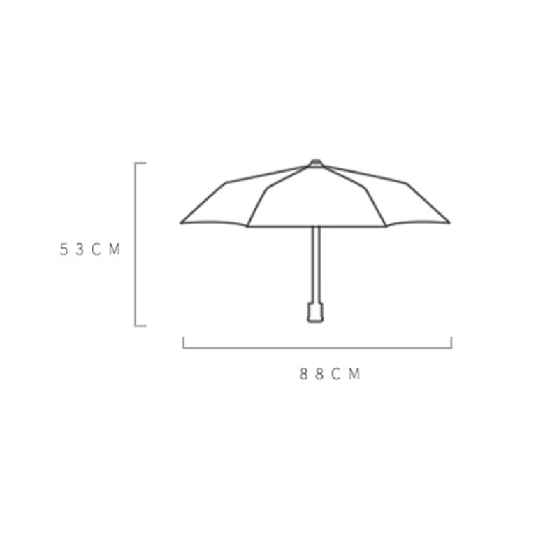 Transparent Umbrella Womens Windproof Three-folding Parasol Thicken Women Children's Rain | Дом и сад