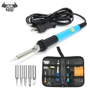 DANIU Профессиональный паяльник 110 В220 В 60 Вт с регулируемой температурой, набор инструментов для паяльника 200-450 градусов Цельсия EUUS Plug