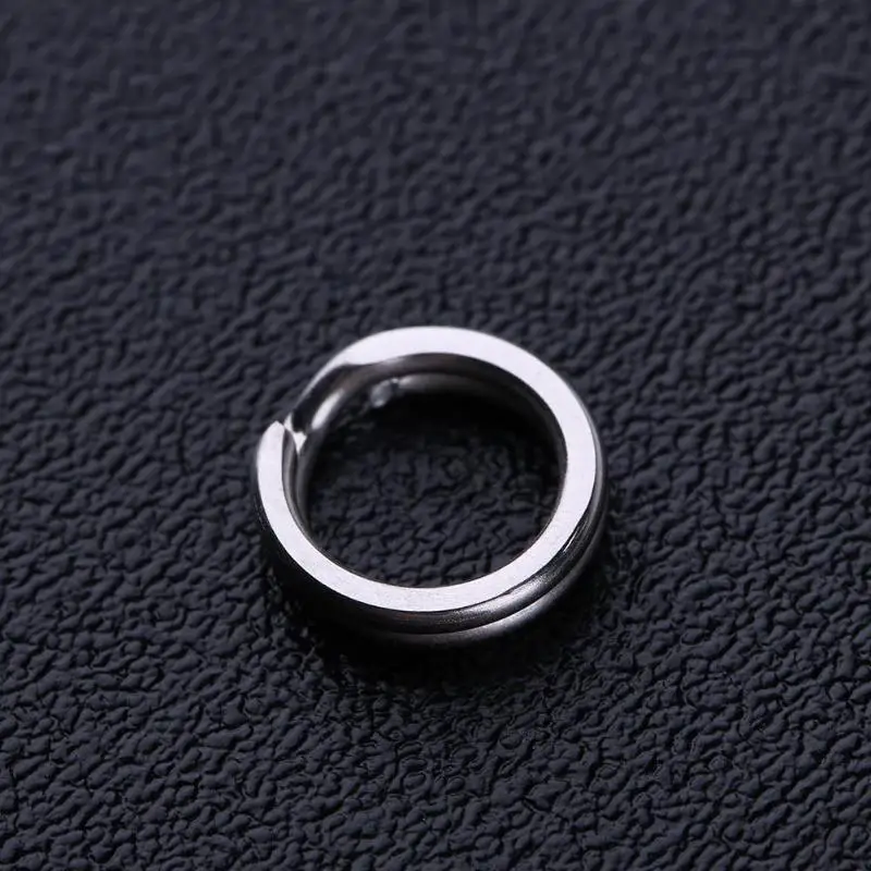 50 шт. рыболовные кольца из нержавеющей стали разделенный зажим вертлюги двойная