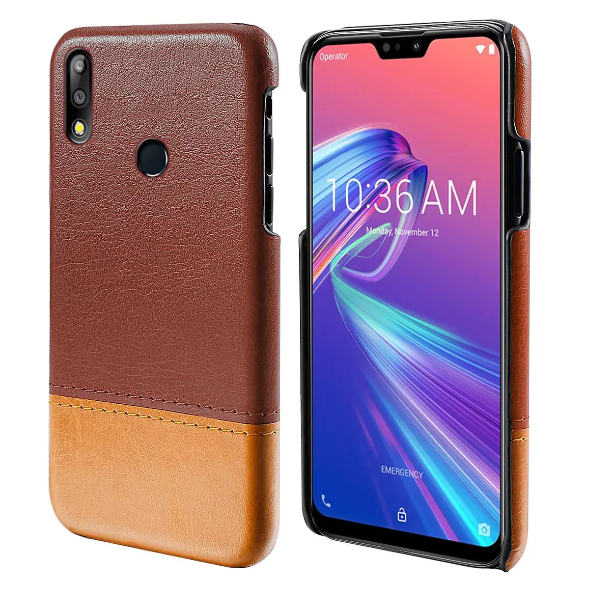Чехол для Asus Zenfone Max Pro M2 ZB631KL тонкий комбинированный Двухцветный Жесткий чехол из