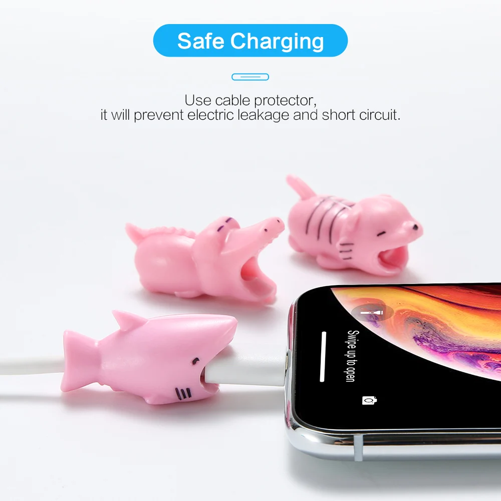 KISSCASE милый кабель протектор для iPhone Huawei зарядное устройство защитный USB Samsung