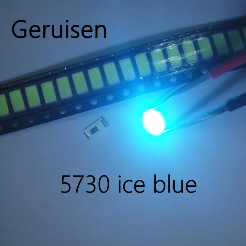 100 шт. Бесплатная доставка 5730 диодный Синий SMD LED 5630 светоизлучающий диод Прямая