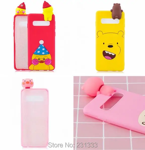 Мягкий чехол из ТПУ C ku для Samsung Galaxy S10 A10 A30 A40 A50 A70 M10 M20 M30 Модный свиной кожи с 3d