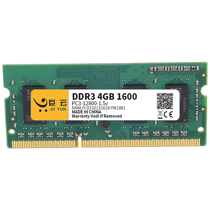 Оперативная память Ju Yun DDR3 4 Гб 1600 МГц ОЗУ для ноутбука 1066 1333 совместимая с