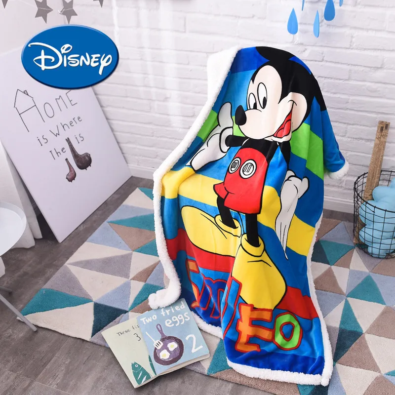 Новинка 2021 зимнее детское одеяло Disney фланелевое мультяшный Детский ковер из