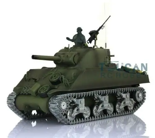 Heng Long 1/16 6 0 инфракрасный боевой Шерман RTR RC Танк 3898 360 револьверные металлические