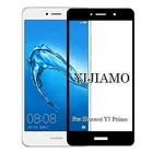 Закаленное защитное стекло с полным покрытием для Huawei Y7 Prime 9H, Взрывозащищенная пленка для Huawei Y7 Prime TRT-L53