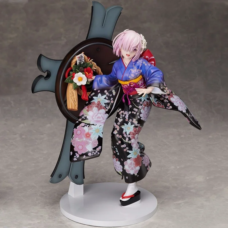 

Saber Fate Grand Order FGO Kimono Shielder Mother Mash Kyrielight 25CM PVC Action Figure Toy Christmas Gift For Children Kids