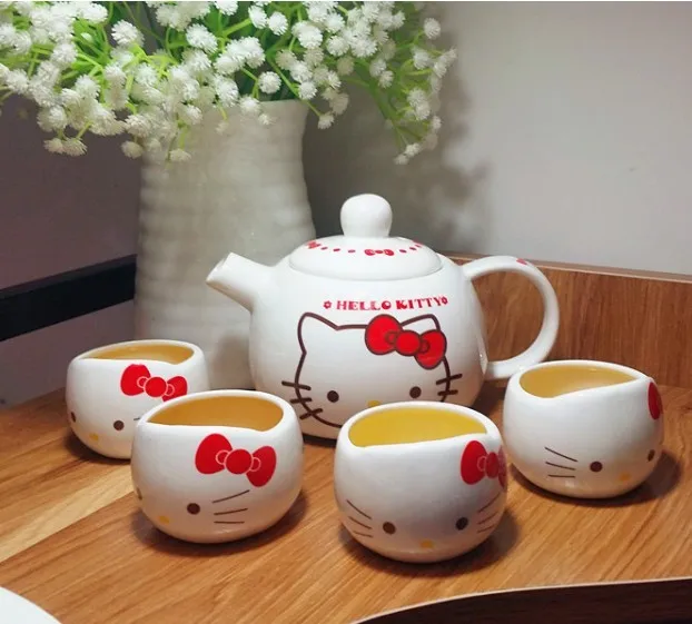 Hello kitty Jindezhen мультяшный керамический s чайный горшок превосходит восхитительный