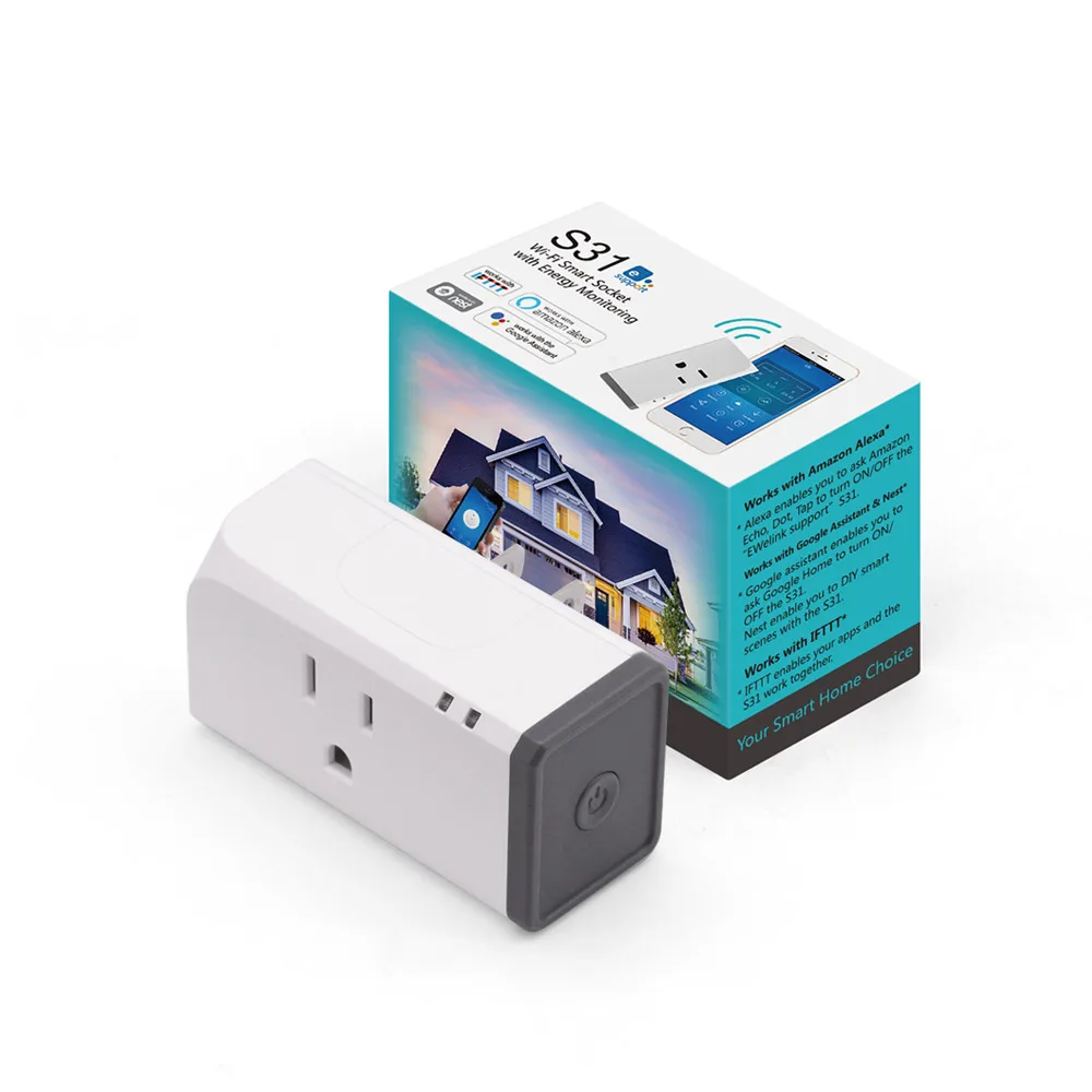 Умная розетка Sonoff S31 американского типа Розетка WiFi монитор потребления энергии