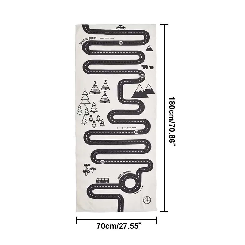 RFWCAK 70x180 см домашние Приключения пазл детский игровой коврик для ползания
