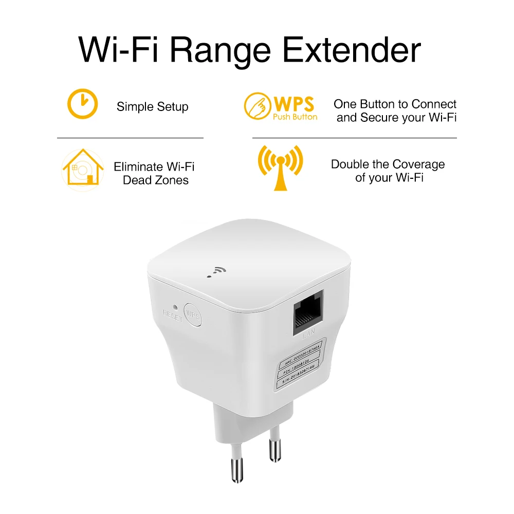 Kebidumei беспроводной N 300 Мбит/с расширитель диапазона Wifi ретранслятор 802.11n/b/g