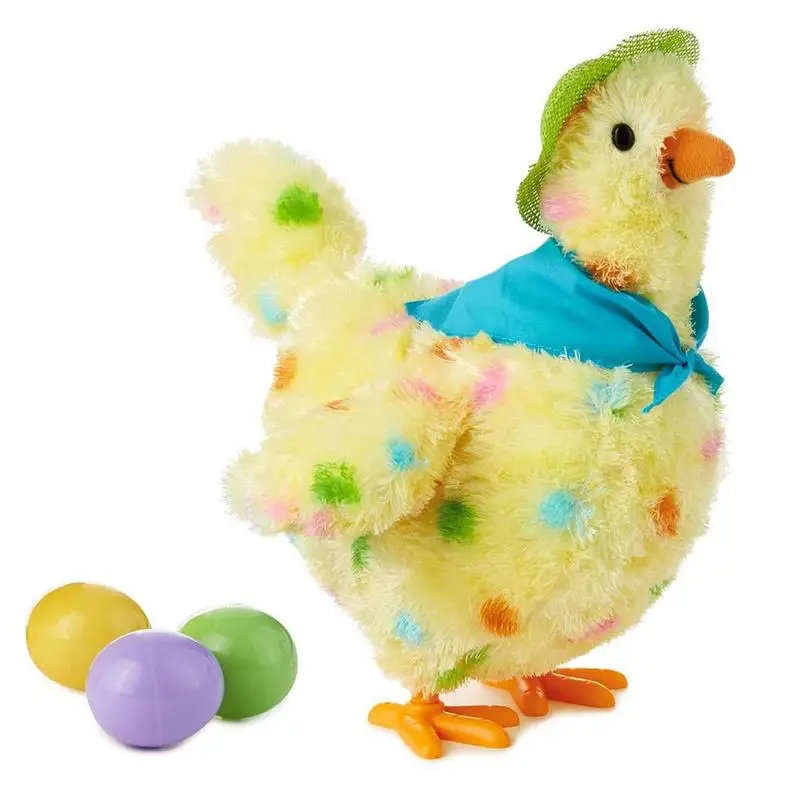 

Plush Toy Laying Hens Swaying Will Lay Eggs Hen Funny Amused Electric Plush Toy Doll Baby Comfort Toy Beautiful Gift