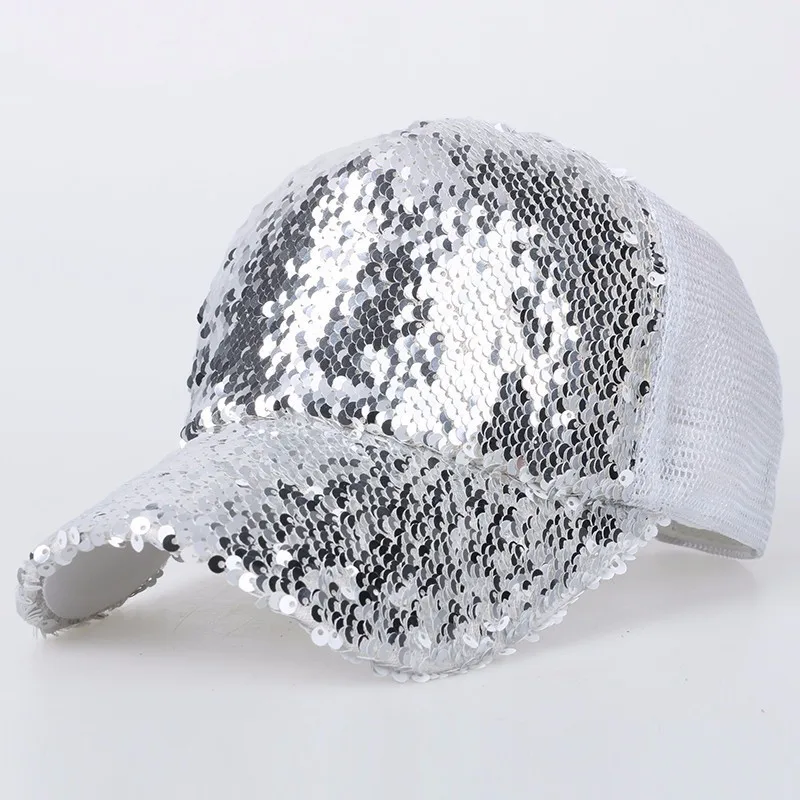 

Бейсбольная кепка «конский хвост» с блестками, для женщин, летняя кепка-бейсболка в стиле хип-хоп, 2019