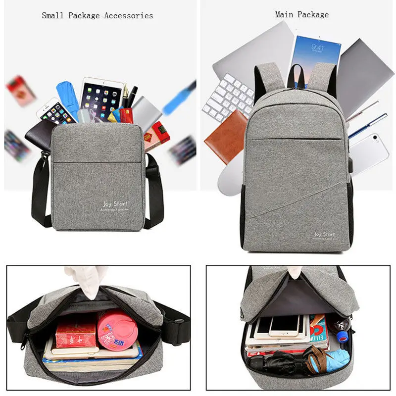 2 шт./компл. женская сумка дорожный Школьный рюкзак для девочек через плечо