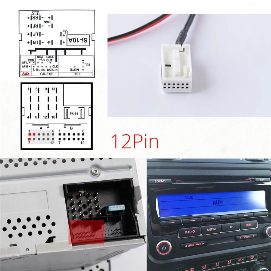 Bluetooth адаптер 4 0 Aux кабель для VW MCD RNS 510 RCD 200 210 310 500 510|Панели| |