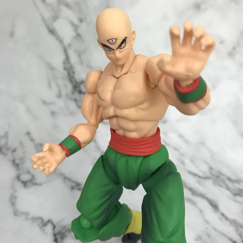 СВЧ Shfiguarts Shinhan Dragon Ball Z Tien Jiaozi общие подвижные фигурки Коллекция Модель ПВХ