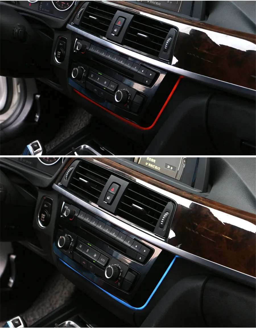 Для BMW 3 и 4 серия F30 LCI с радио отделка led приборная панель центральный пульт