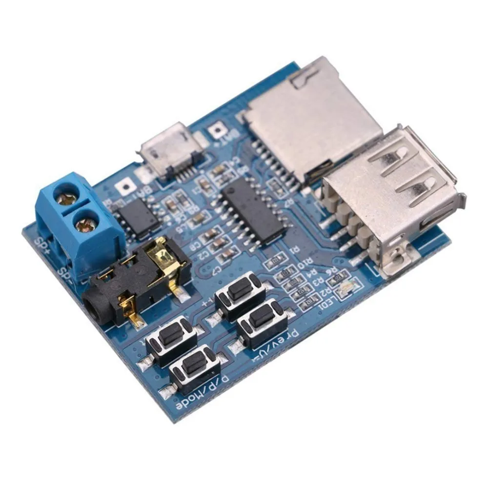 3 7-5 5 В TF карта U-диск MP3 Плата декодера с форматом Mirco USB-порт Расшифровка