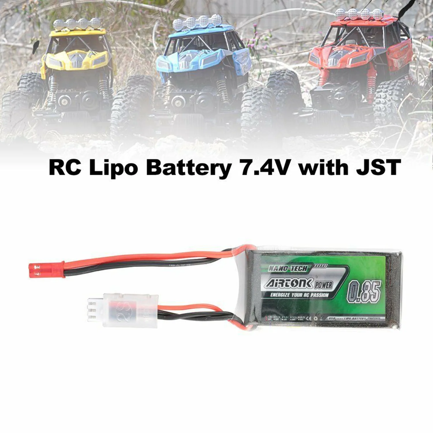 Airtonk power 7 4 V 850 Mah 30C 2 S 1 P Lipo батарея Jst разъем для радиоуправляемого дрона