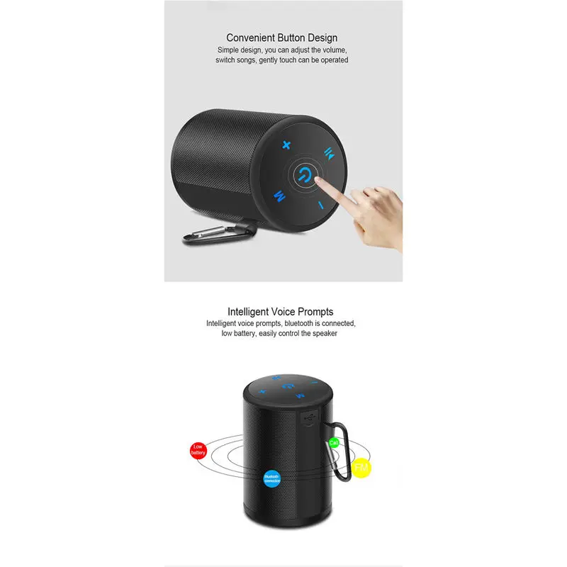T2 Мини беспроводной Bluetooth динамик на открытом воздухе велосипед Портативные водонепроницаемые колонки душ