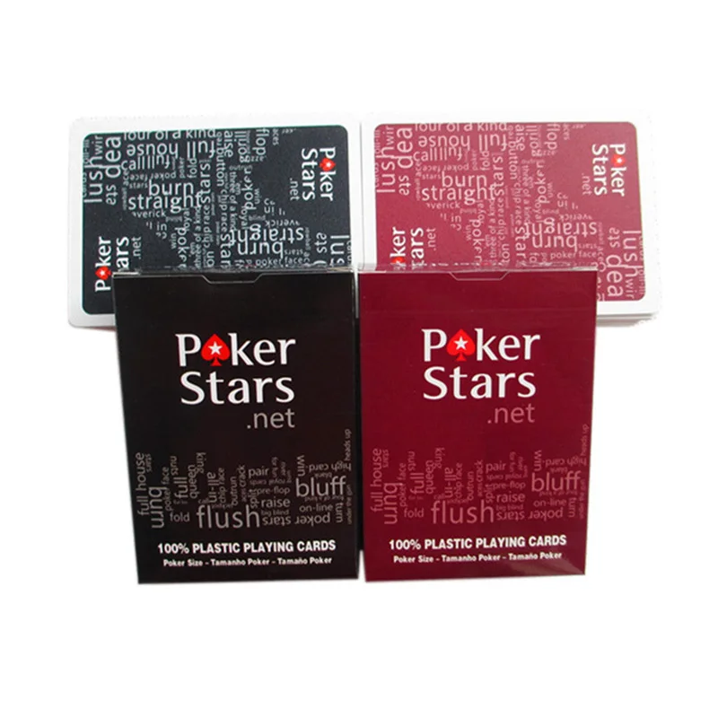 1 компл./лот Texas Hold'em пластик игральные карты игры в покер водостойкий и скучный
