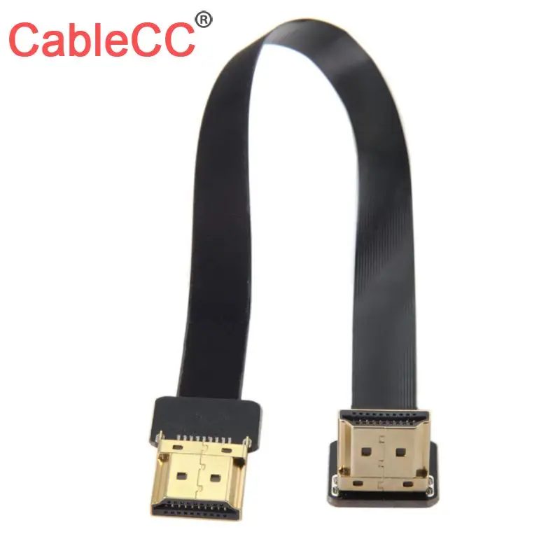 

CableCC CYFPV FPV Up Angled 90D HDMI Male 1.4 to HDMI Male HDTV FPC Flat Cable for FPV HDTV Multicopter Aerial Photography