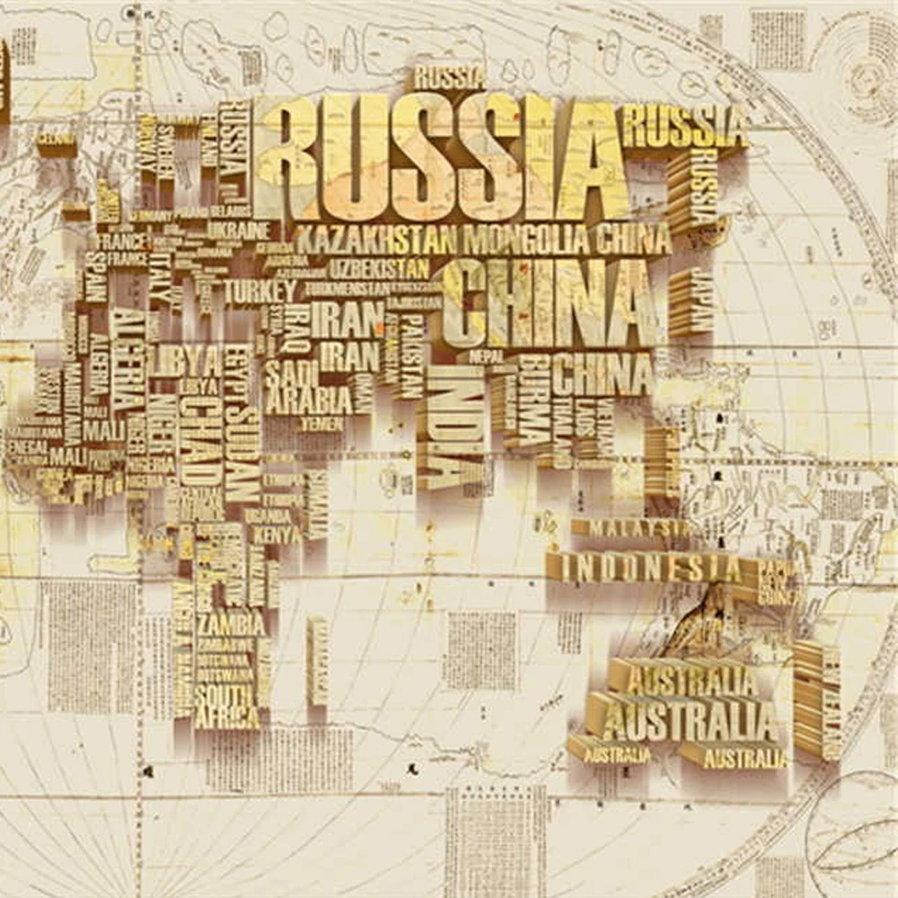 Буквы мира географические карты Съемный Виниловый деколь настенная абстрактный
