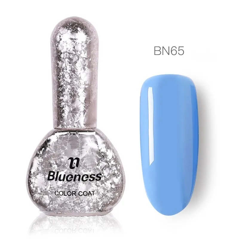 Гель лак Blueness для ногтей 6 мл Голубой серии 12 чистый цвет долговечный УФ дизайна