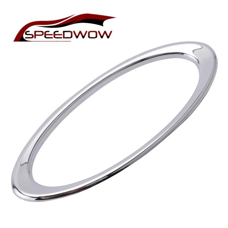 Автомобильный серебристый руль SPEEDWOW декоративный круг накладка 3D наклейка для