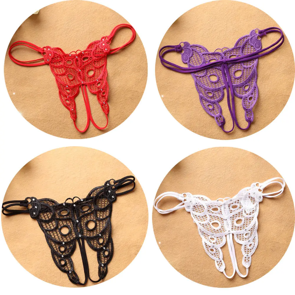 

Women Girls Exotic Sexy Lace Underwear Briefs Panties Ladies Indoor G-string Lingerie Thongs Homewear