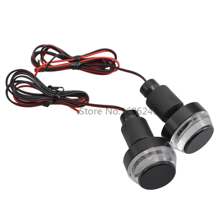 Motorcycle Handlebar Turn Signal Corner Light Amber LED End Indicator Grip Plug For BMW R1200GS |