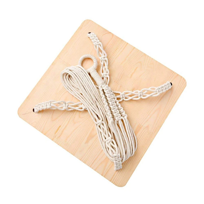 Макраме полка растительная вешалка Крытый висит Плантатор корзина держатель