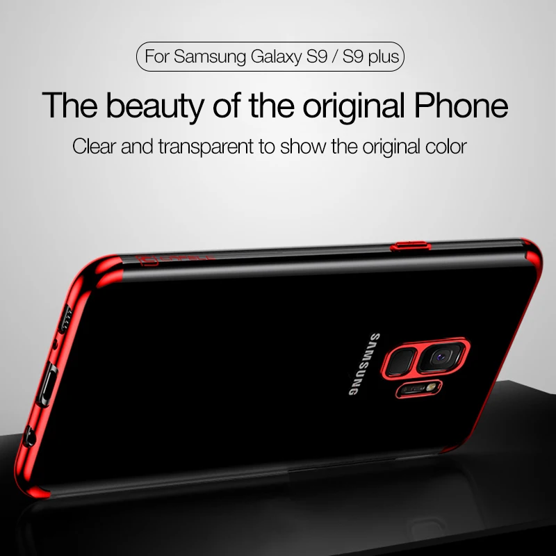 Покрытие ТПУ чехол для samsung Galaxy Note 9 8 ультра тонкий прозрачный силикон ТПЭ S9 S8 Plus j8