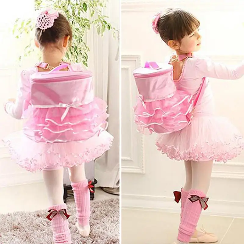 Ballerina Ballet Tutu Dress Dance Bag Backpack Handy Pouch School For Children Girls Cute Student Kids Backpack Bags Kid Girl