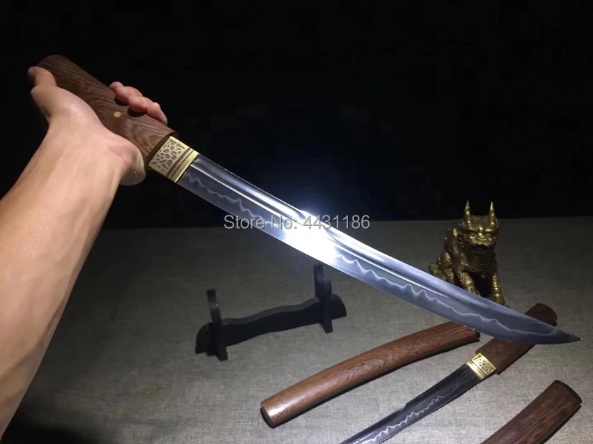 Палисандр Сая японские мечи вакидзаси самурайский меч катана T10 стальная ГЛИНА