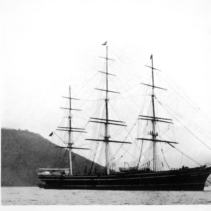 Cutty Sark под якорем плакат печать Мэри Эванс Picture Library (36X24)|Таблички и знаки| |