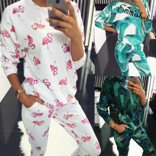 2 шт. модный свободный Женский Повседневный Спортивный костюм спортивный для