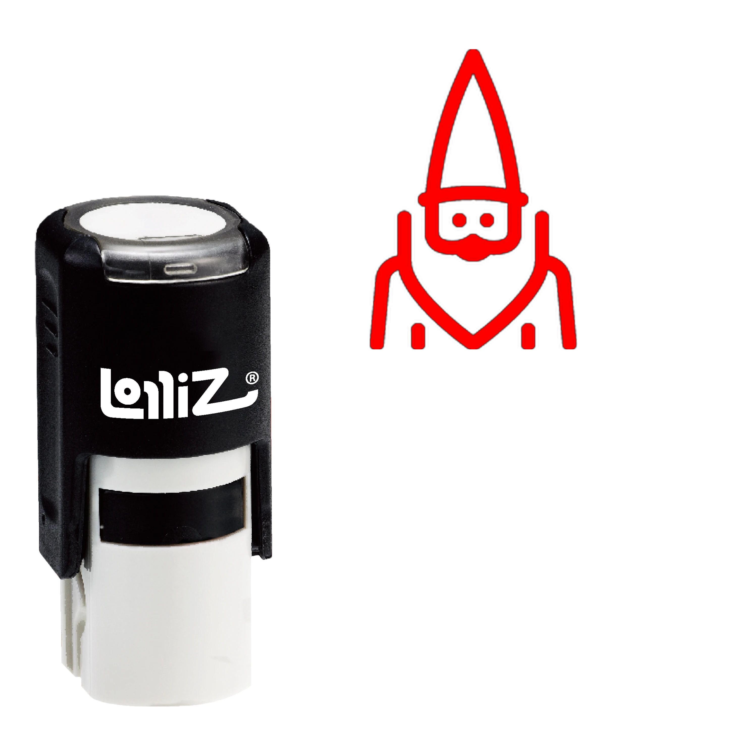 

Резиновый штамп-современный символов леденц Гном