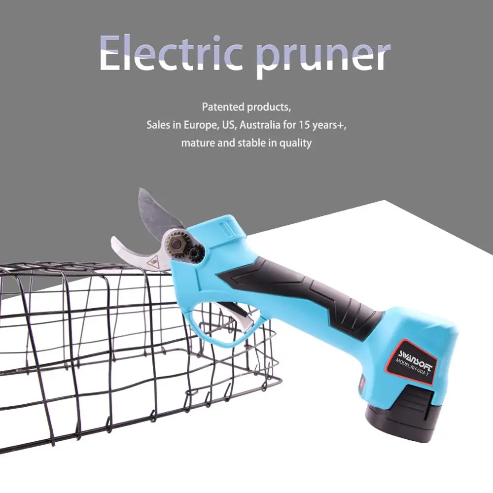 

2019 New Coming Cordless Electric Pruner together with two battery for one set