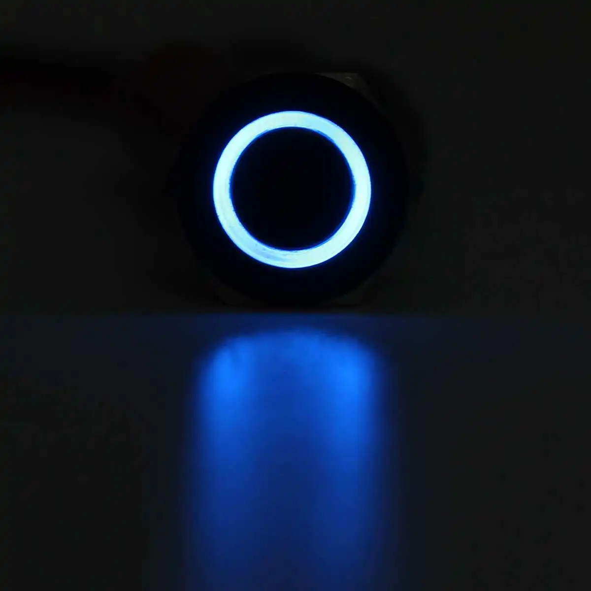 Черная 4-контактная Светодиодная лампа 12 мм металлическая кнопка мгновенный