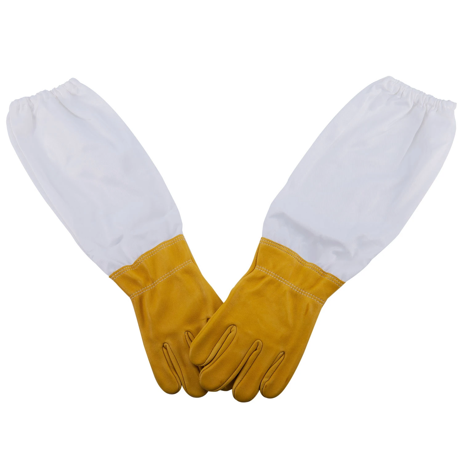 Промо акция! Анти пчела перчатки пчеловодства инструменты S код желтый белый L