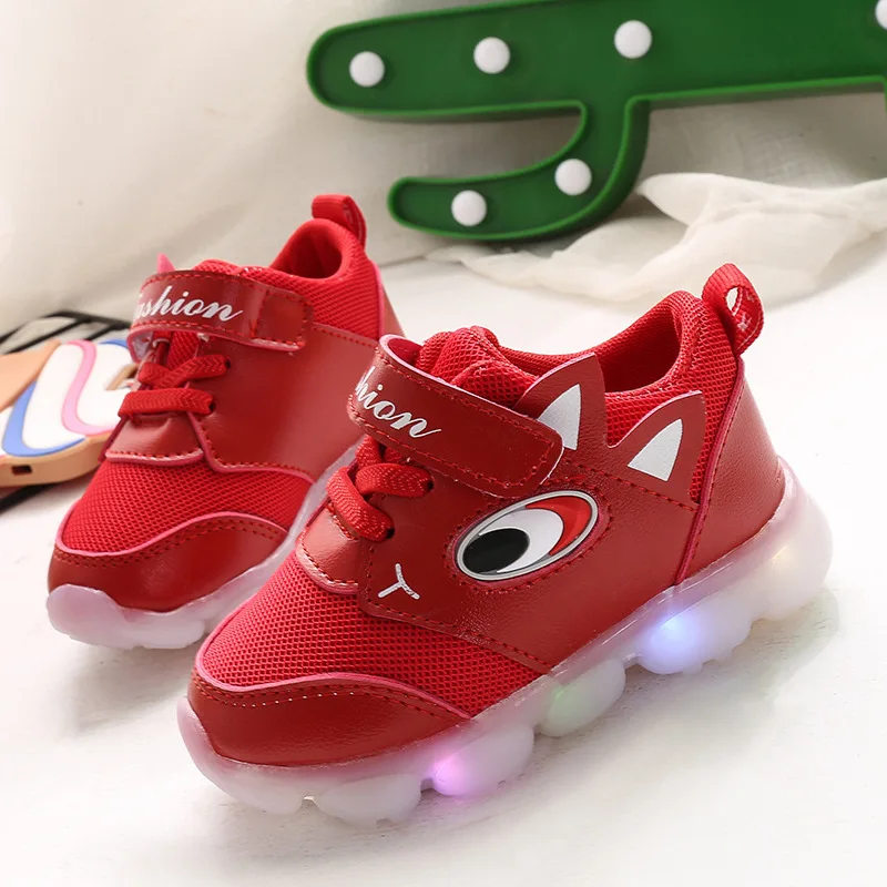 Size21-30 Легкая спортивная обувь 2019 г. весенне-Осенняя детская с мягкой подошвой для