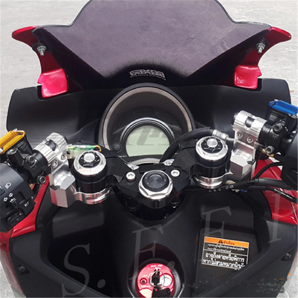 Зажимы и трубки для руля мотоцикла с ЧПУ Yamaha NMAX125 NMAX155 NMAX 125 155 2016 2017 2018|Руль