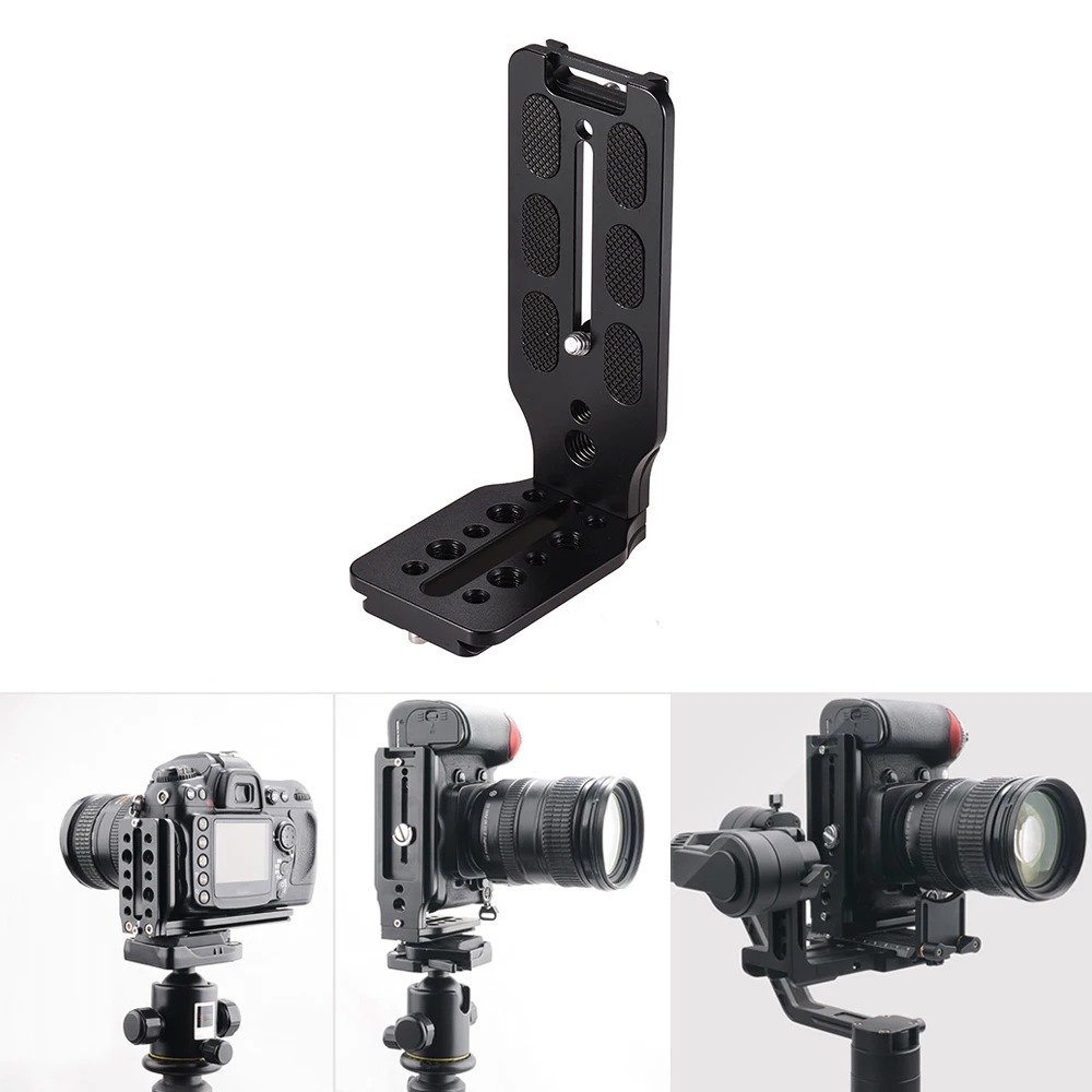 L образный быстроразъемный вертикальный кронштейн для камеры Canon Nikon Sony DSLR Zhiyun Crane